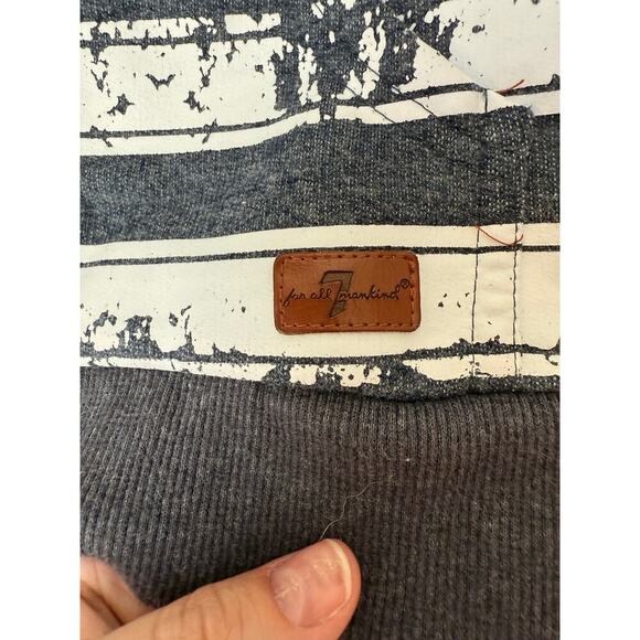 7 For All Mankind Stripped Hooded Jacket Size 4T - Picture 6 of 8